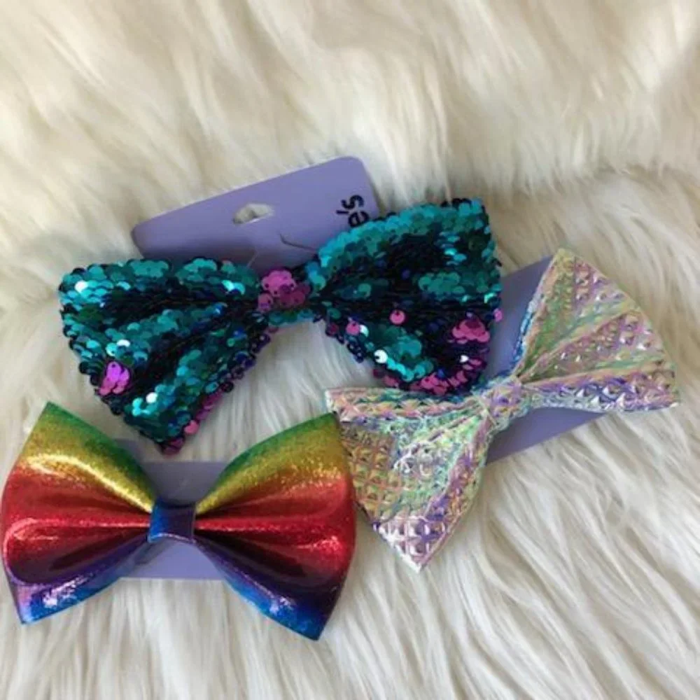 Claire’s Set of 3 Fashion Bow Barrettes